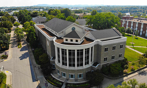 Aerial shot of Trevecca Nazarene campus